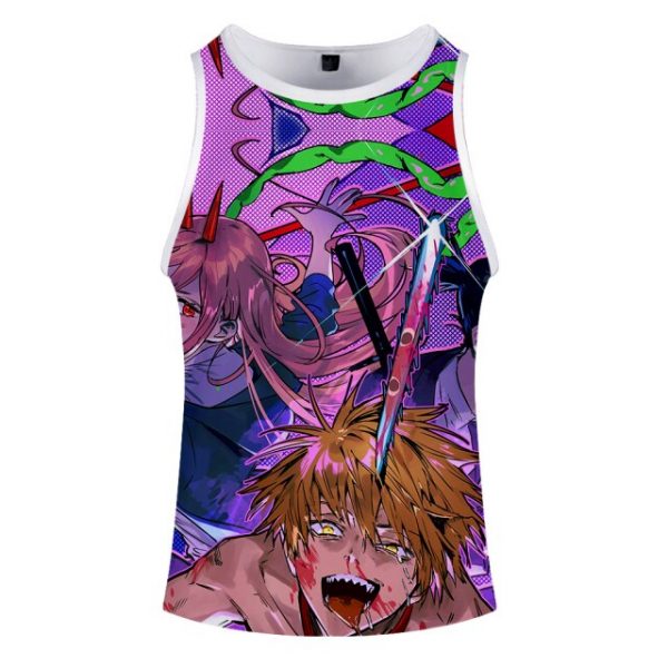 Chainsaw Man Tank Top Japanese Anime Tees 15.jpg 640x640 15 - Chainsaw Man Shop