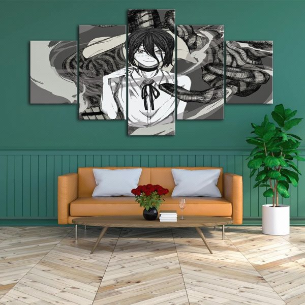 HD Home Decoration Chainsaw Man Canvas Anime Prints Painting Japan Poster Wall Artwork Modular Picture For 2 - Chainsaw Man Shop