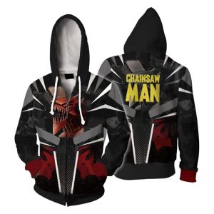 Chainsaw Man 3D Printed Cosplay Hoodie Jacket - Chainsaw Man Store CS1310