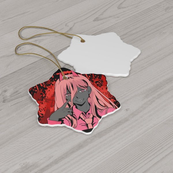 Power Xmas - Waifu Blood Fiend - Best Girl - Chibi Anime Otaku Gift Kawaii - Holiday Ornaments V3 Gifts for him and her